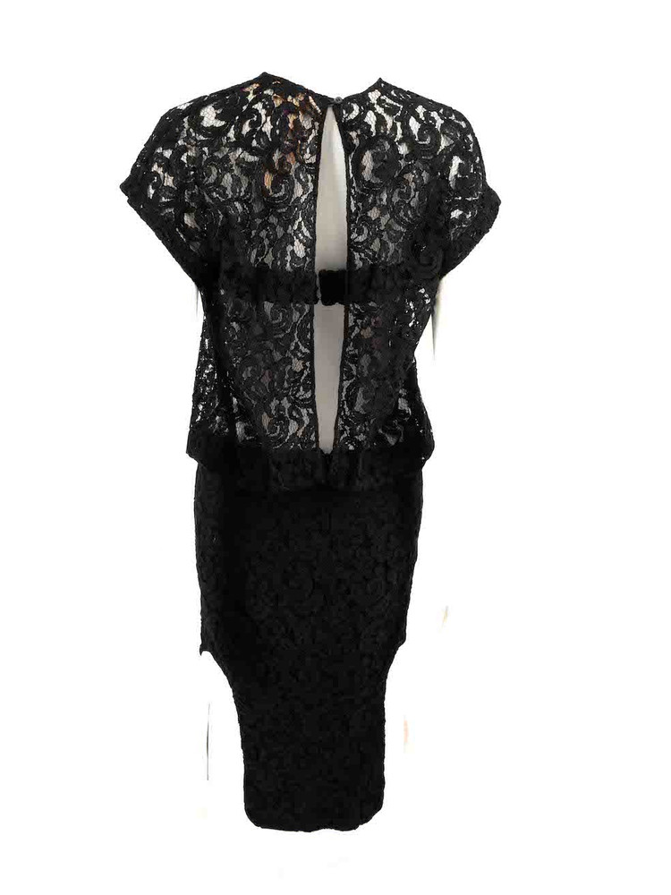 N°21 Black Lace Bustier Dress