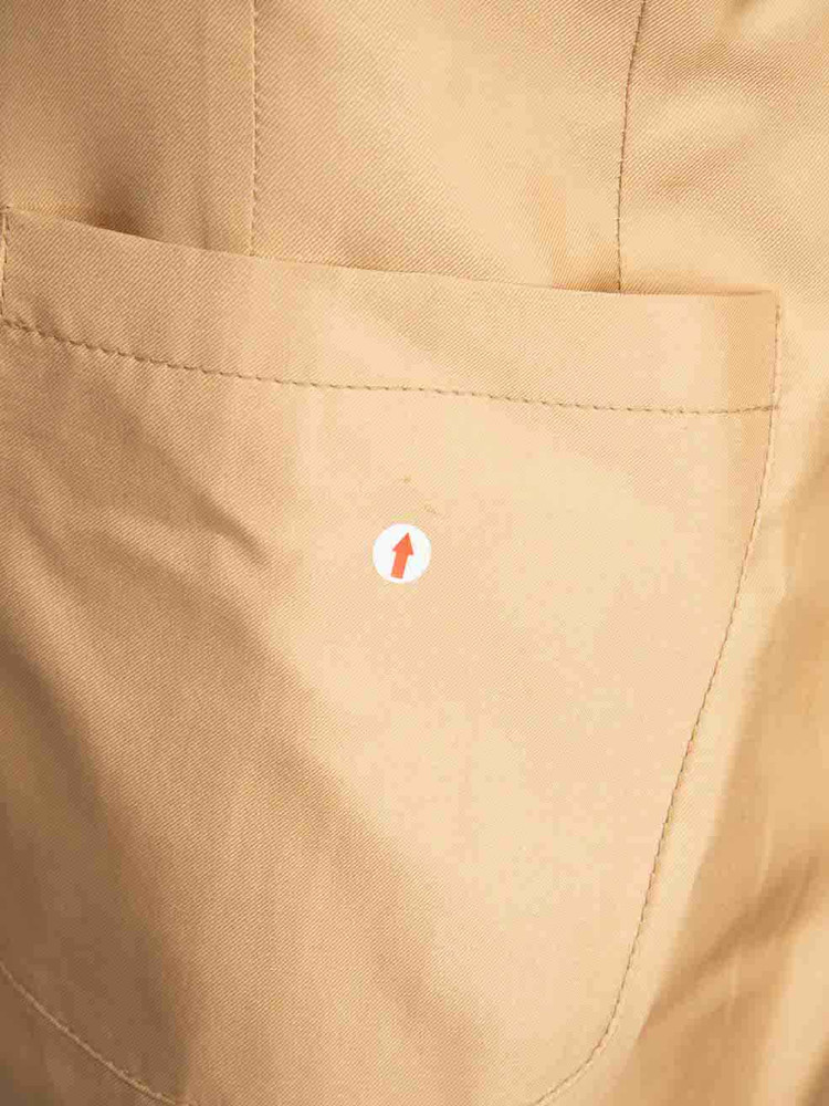 Prada Beige Silk Single Breasted Blazer Jacket