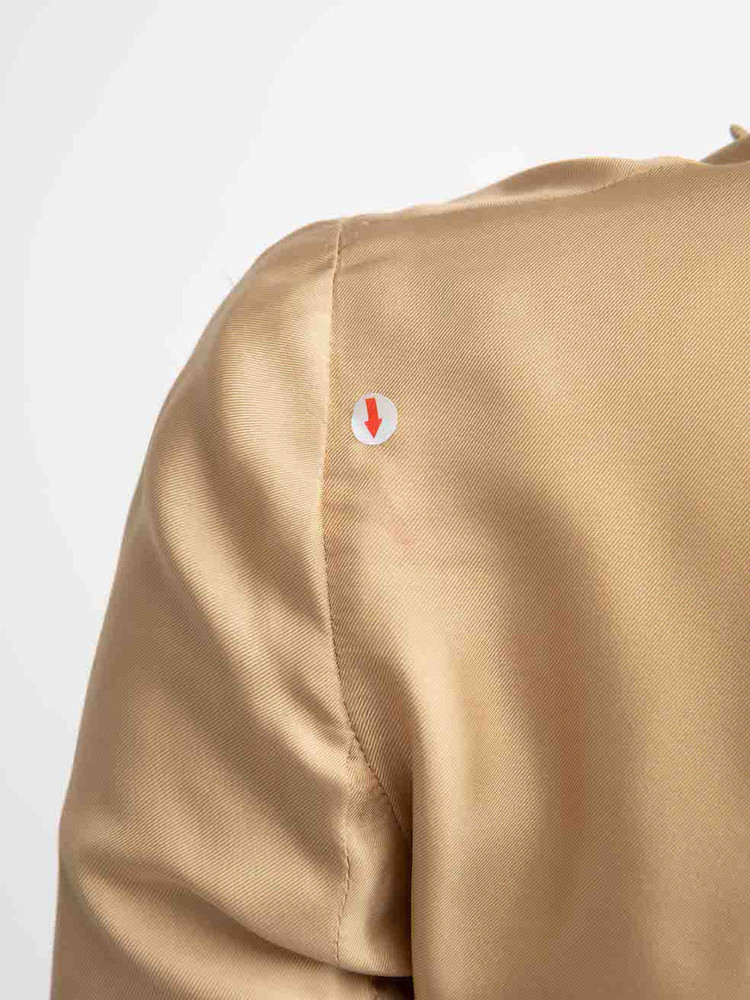 Prada Beige Silk Single Breasted Blazer Jacket