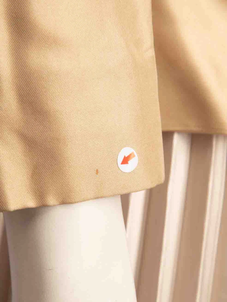 Prada Beige Silk Single Breasted Blazer Jacket