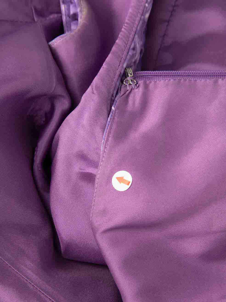 Michael Kors Michael Kors Collection Purple Floral Print Dress