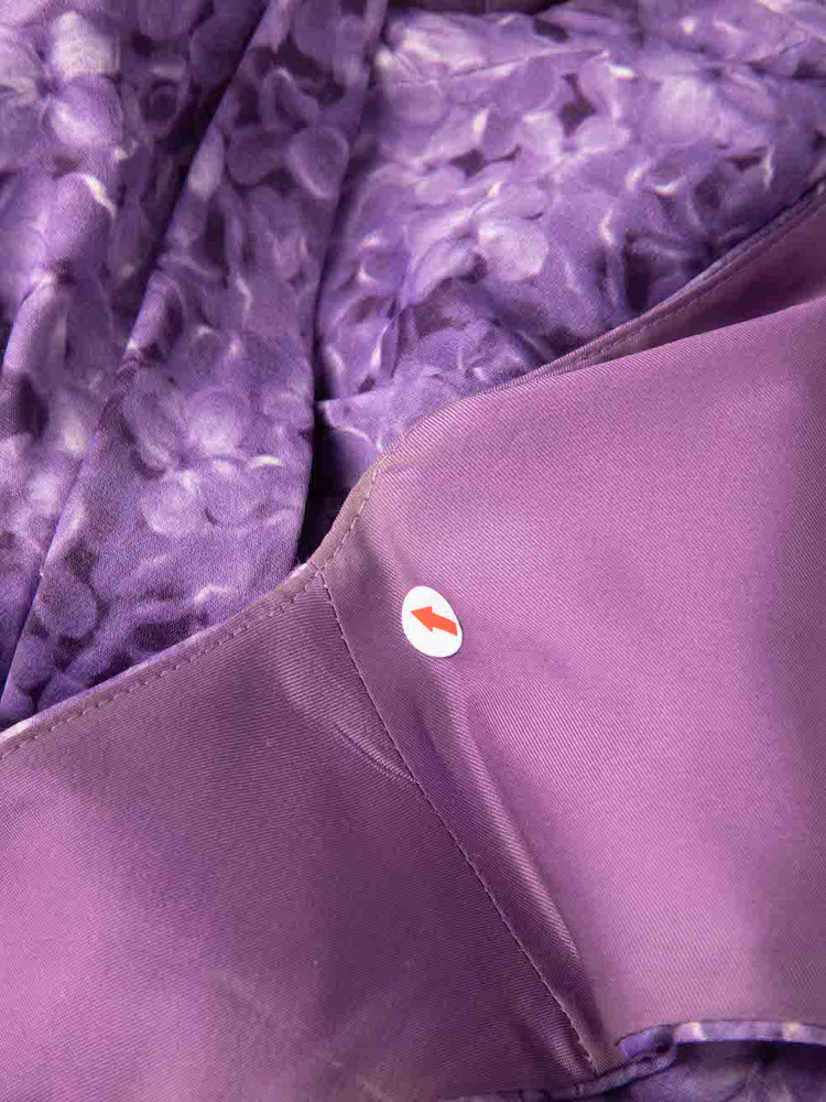 Michael Kors Michael Kors Collection Purple Floral Print Dress