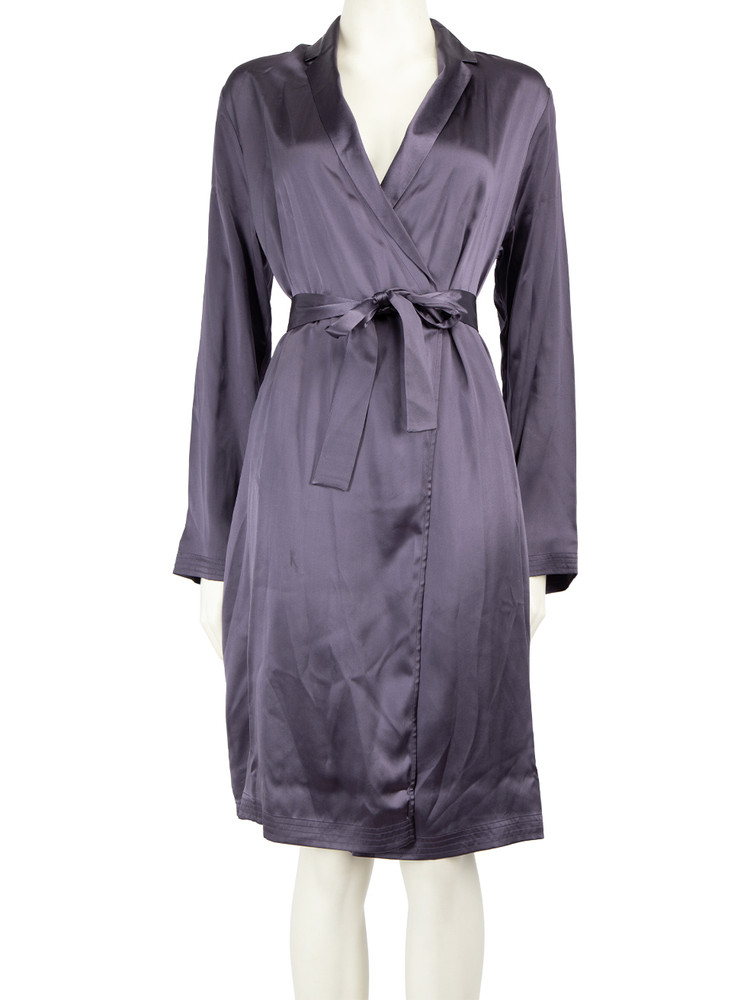 La Perla Purple Silk Belted Robe