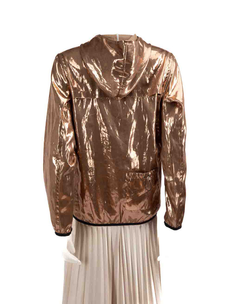 Golden Goose Gold Metallic Hooded Windbreaker