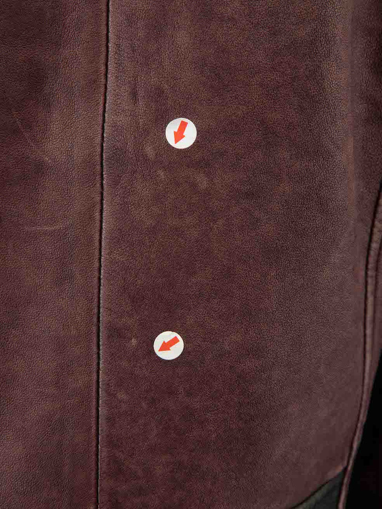 Iro Colourblock Leather Biker Jacket