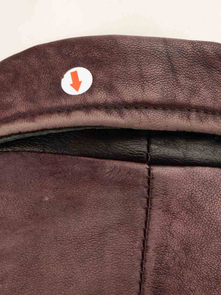 Iro Colourblock Leather Biker Jacket