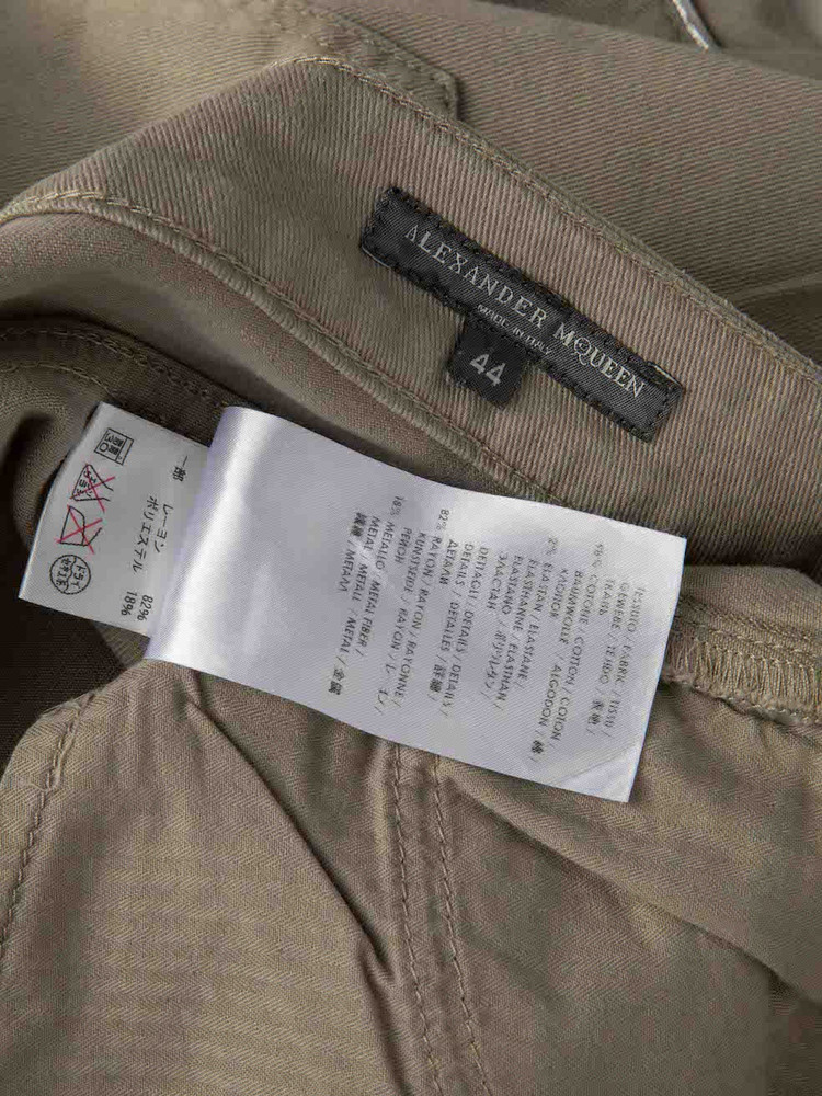 Alexander McQueen Grey Denim Skinny Jeans