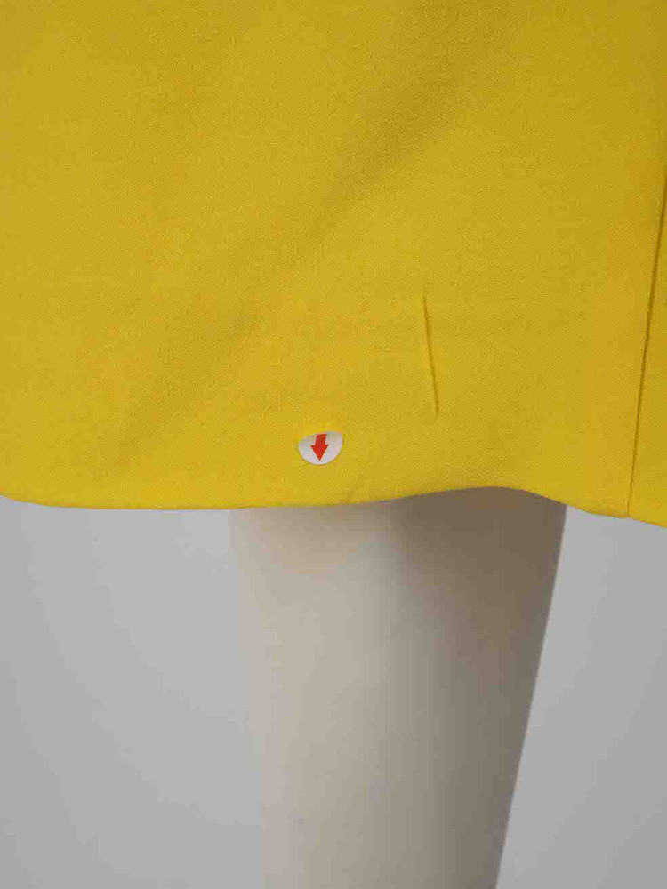Alex Perry Yellow Midi Pencil Skirt