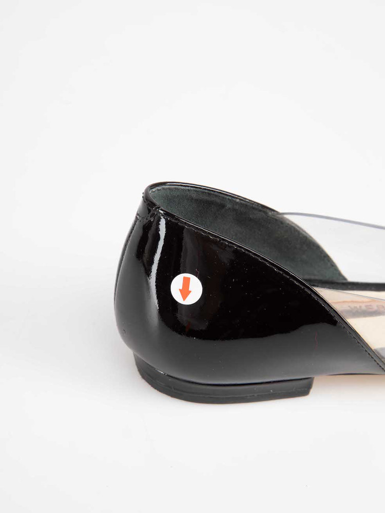 Sophia Webster Black Patent Daria 85 Glitter Flats