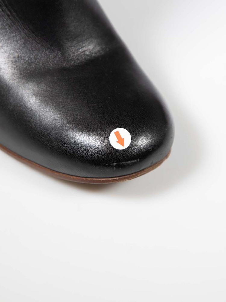 Céline Black Suede & Leather Wedge Boots