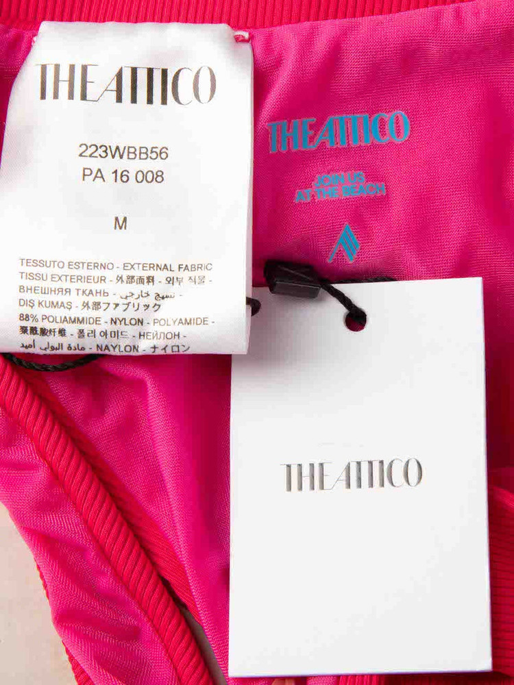 The Attico Pink Logo Detail Bikini