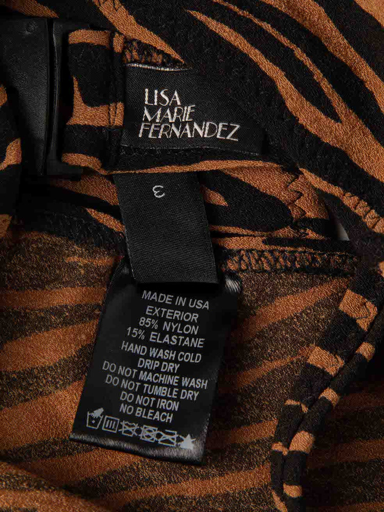 Lisa Marie Fernandez Brown Tiger Print Bikini
