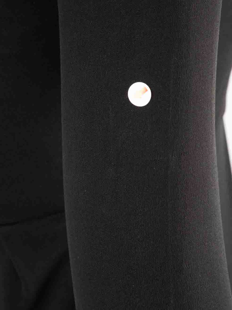 Moschino Black Faux Pearl Detail Cut-Out Dress