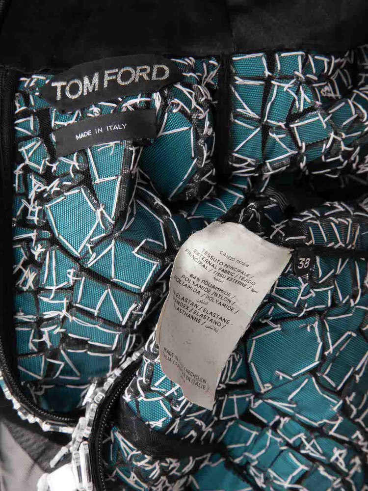 Tom Ford Mirror Embellished High-Neck Top