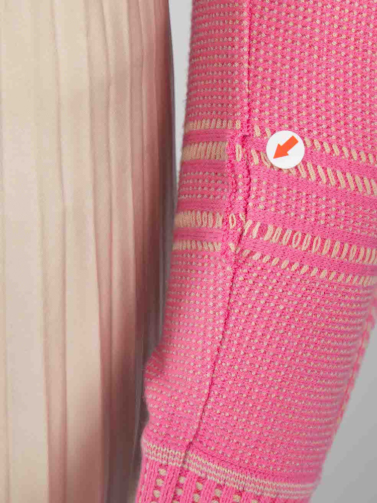 Fendi Pink Cropped Knit Jumper