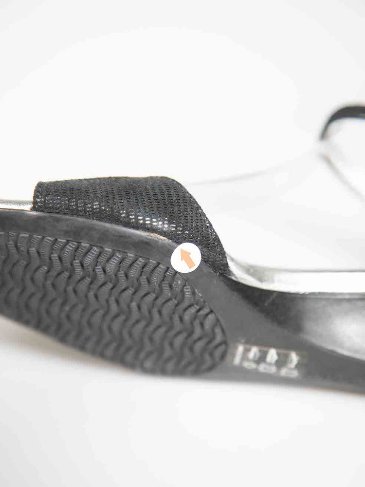 Hogan Black Suede Lizard Embossed Strap Sandals
