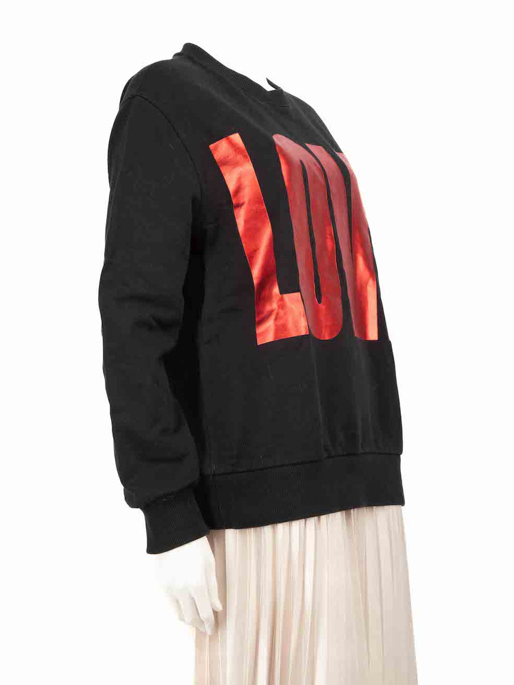 Givenchy Black Love Metallic Jumper