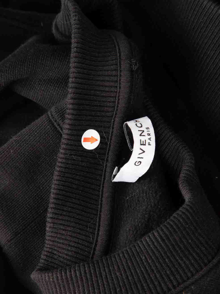 Givenchy Black Love Metallic Jumper