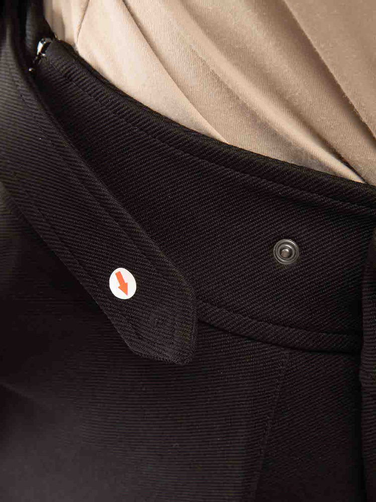 Max Mara Black Zip Detail Straight Leg Trousers