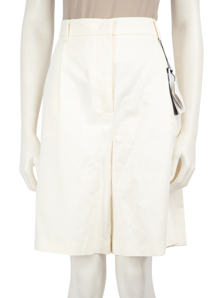 Max Mara Weekend Max Mara Ecru High-Waisted Shorts