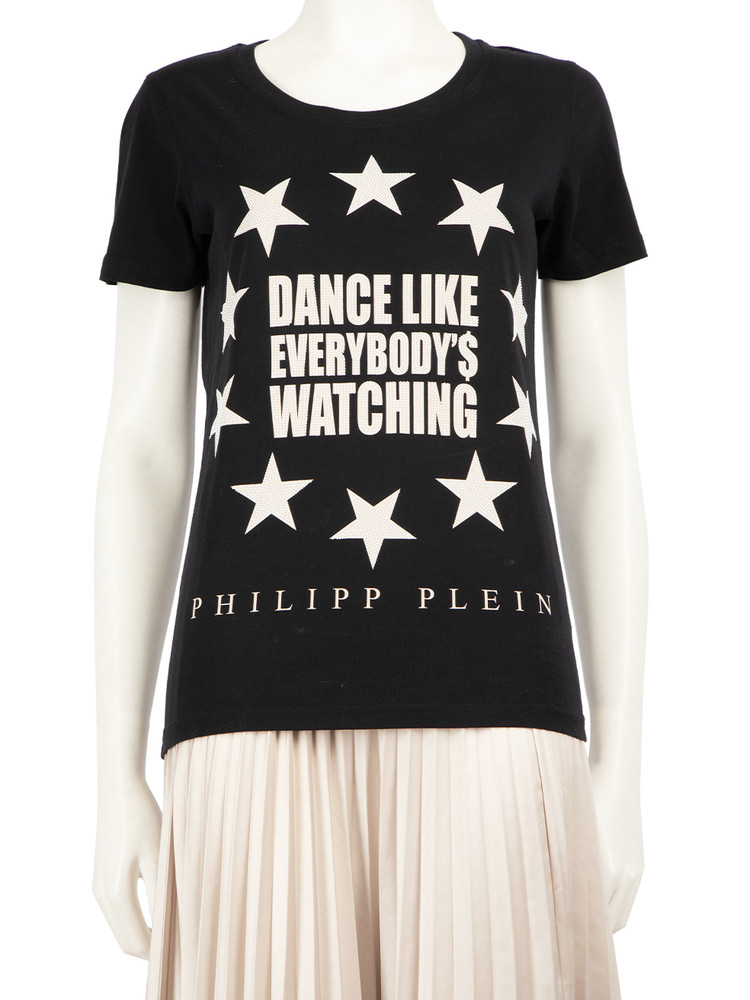 Philipp Plein Black Graphic T-Shirt
