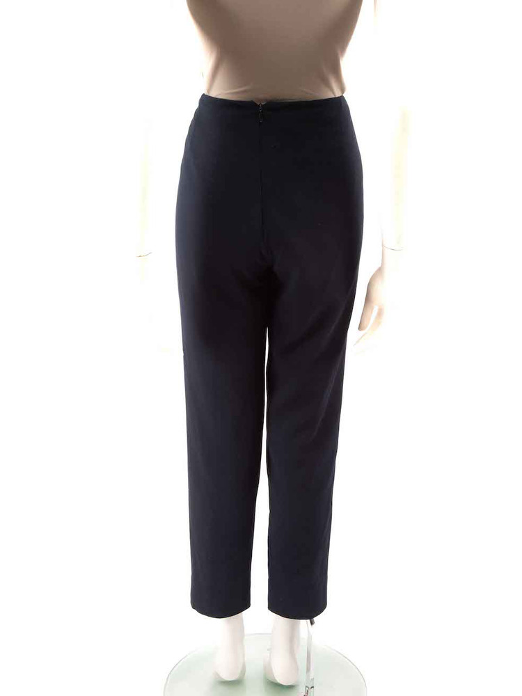 Emilia Wickstead Navy Slim Leg Trousers