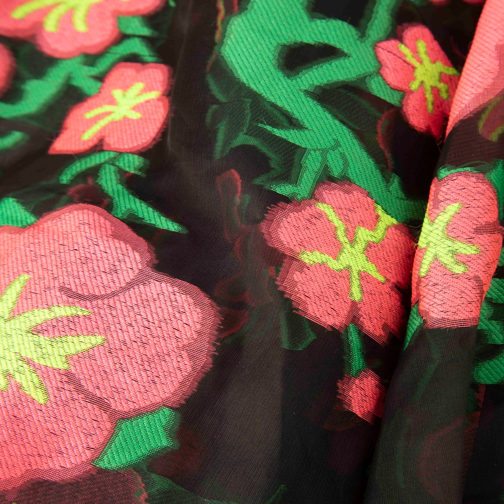 Andrew Gn SS15 Floral Embroidered Sheer Blouse