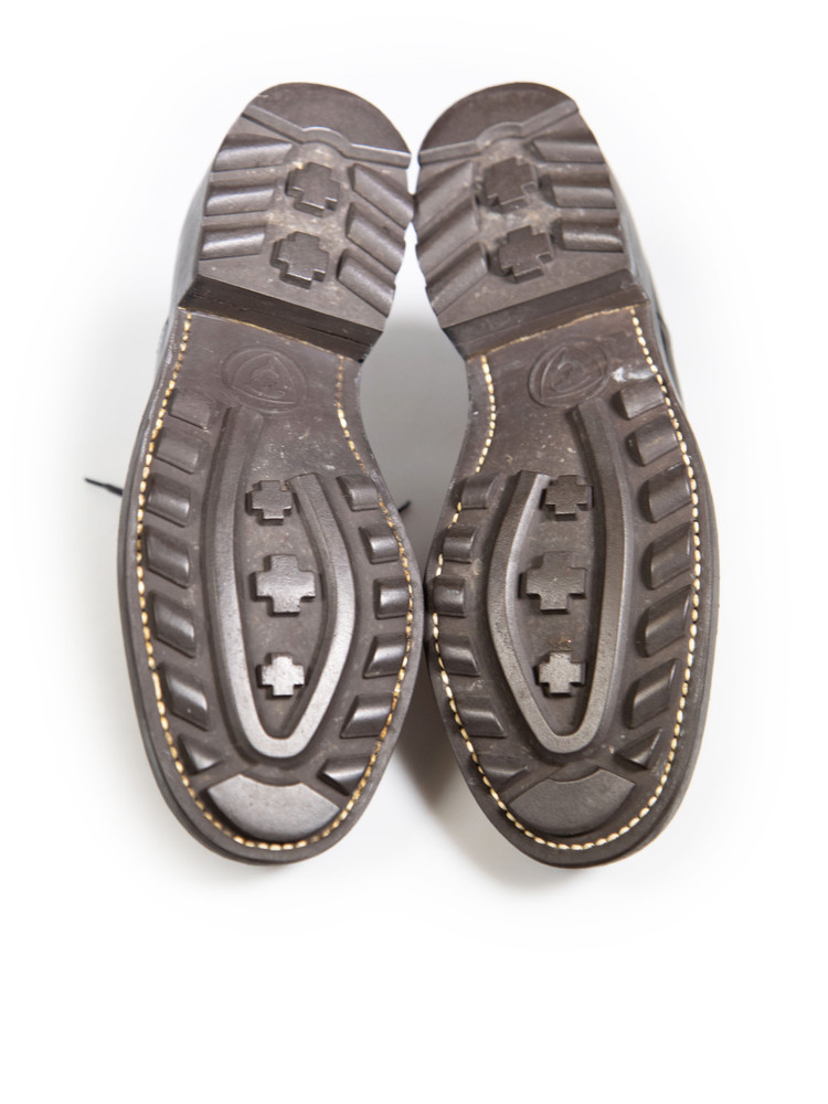 Clergerie Brown & Black Leather Oxfords