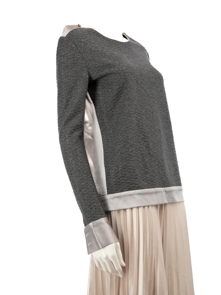 Prabal Gurung Grey Knit Top