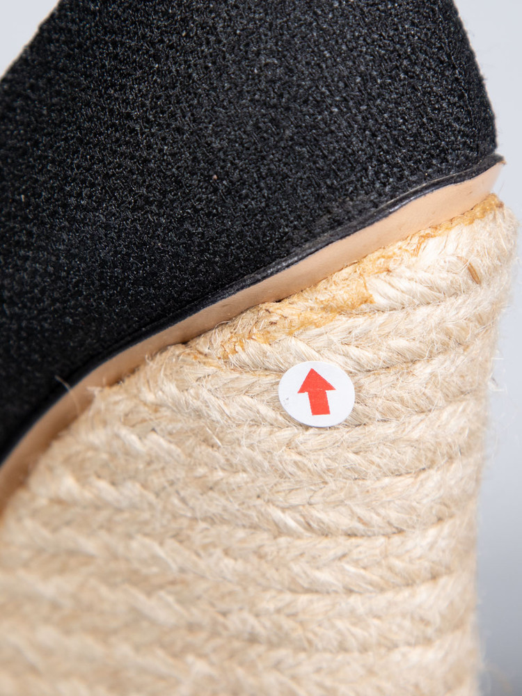 Charlotte Olympia Black Espadrille Wedges