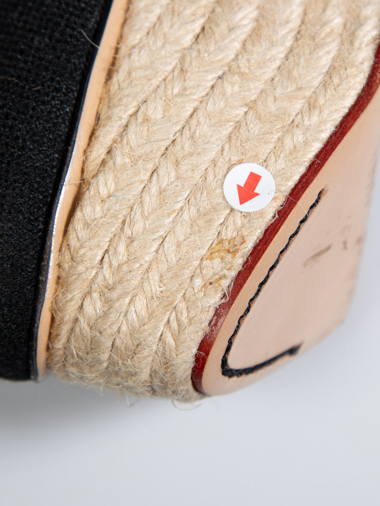 Charlotte Olympia Black Espadrille Wedges