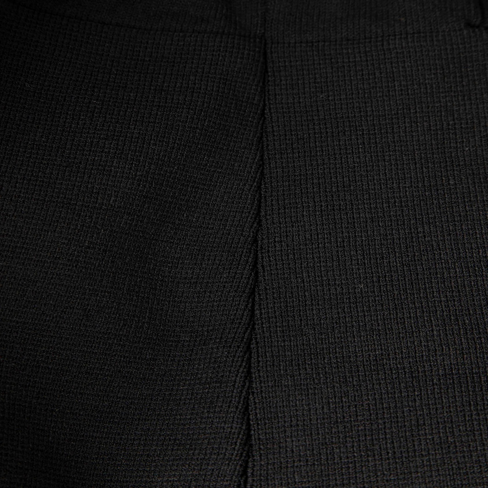 Scanlan & Theodore Black Leather Trimmed Dress