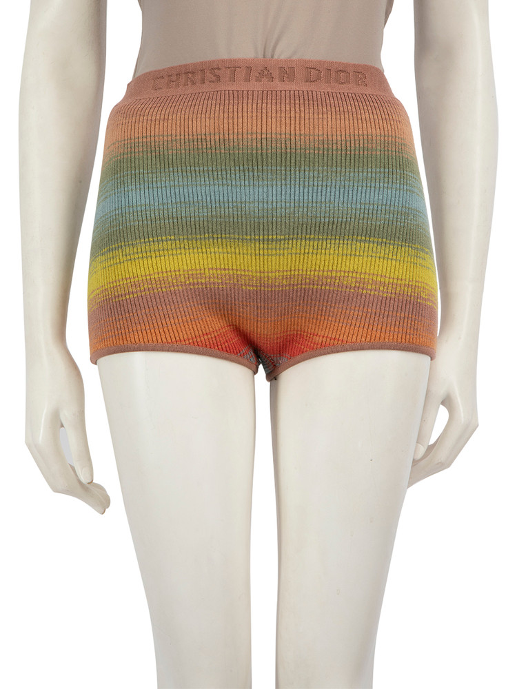 Dior Wool J’adior Embroidered Logo Shorts