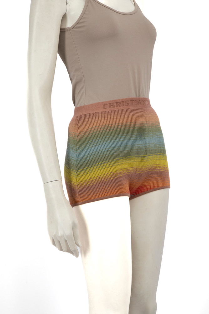 Dior Wool J’adior Embroidered Logo Shorts