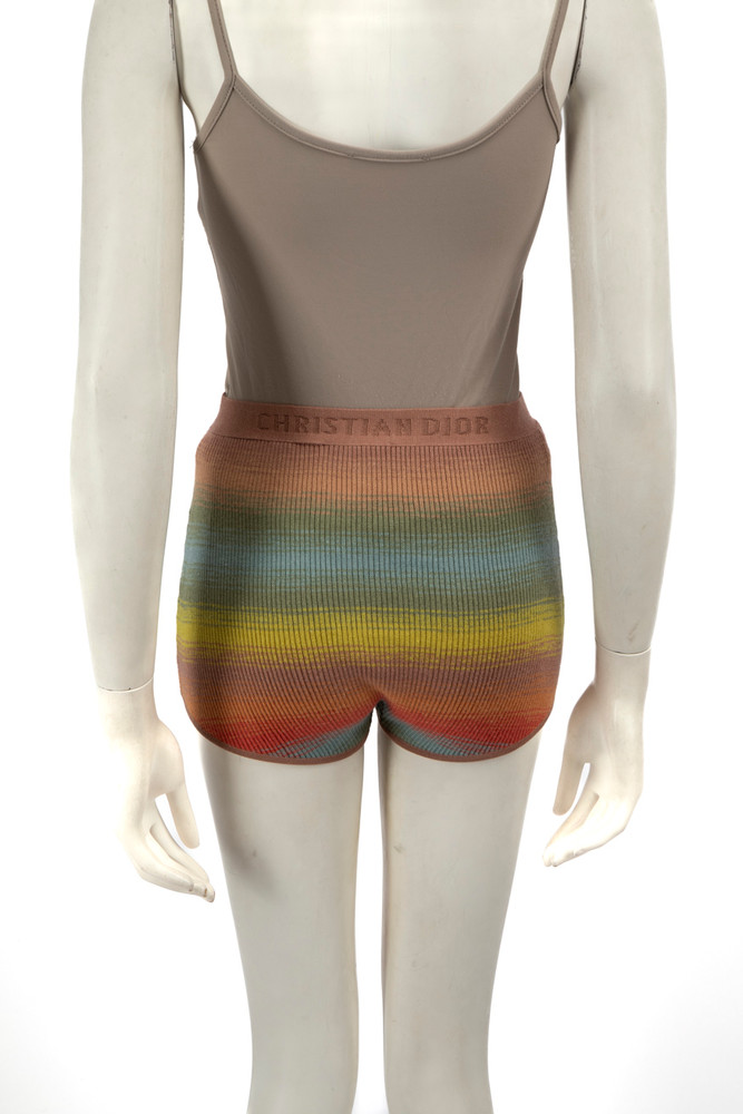 Dior Wool J’adior Embroidered Logo Shorts