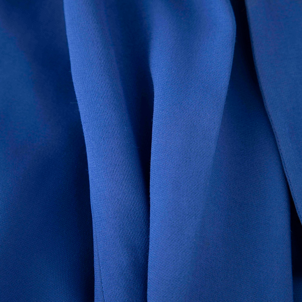 Emilio Pucci Blue Ruffle Neck Tie Dress