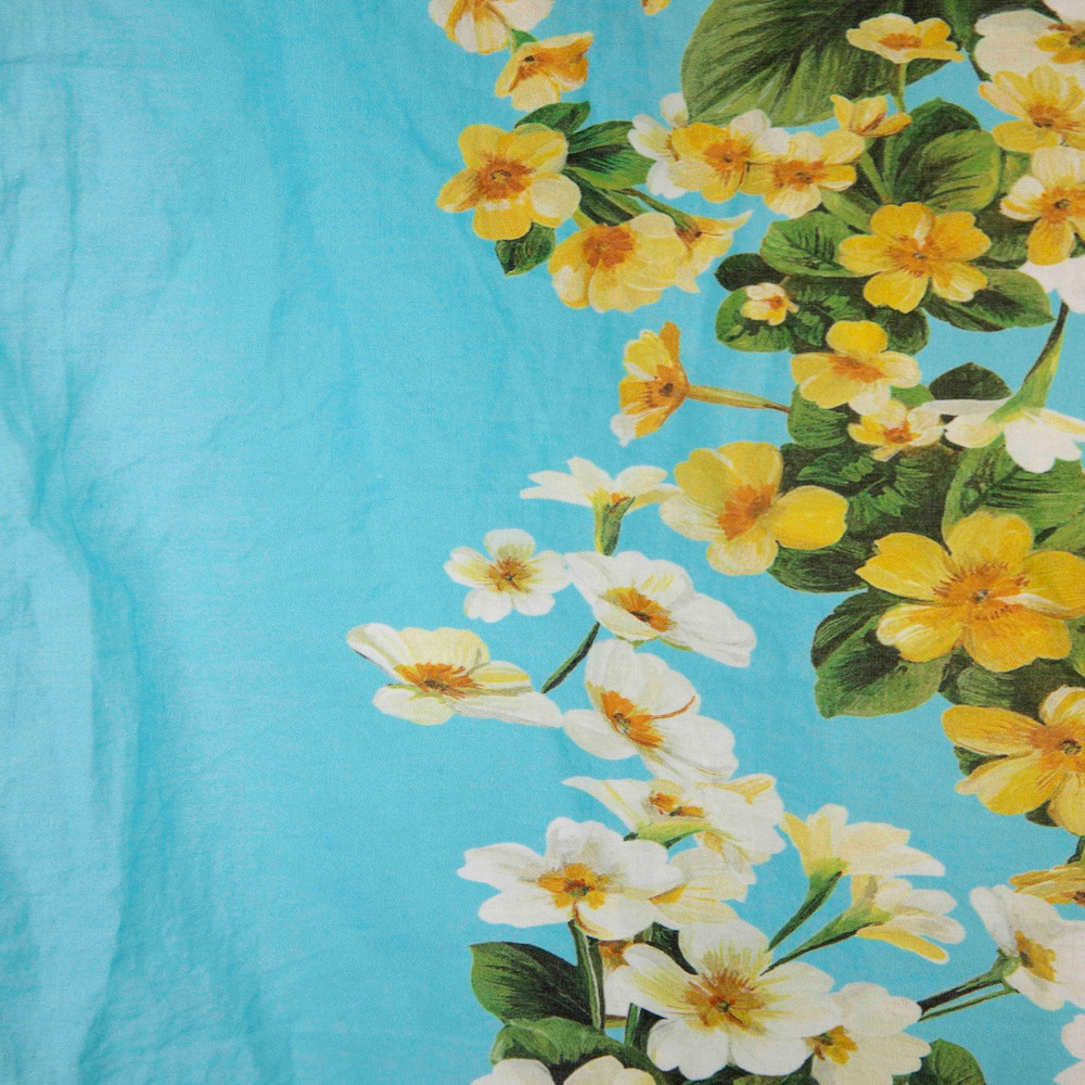 Dolce & Gabbana Floral Print Fringed Scarf