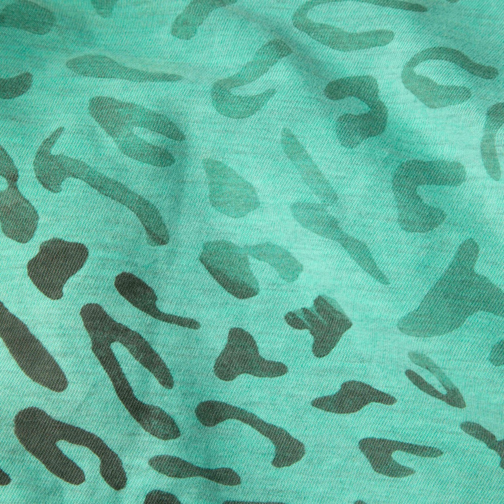 Golden Goose Green Leopard Print T-Shirt