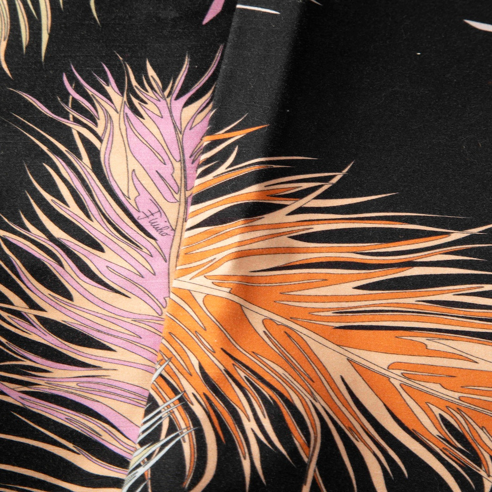 Emilio Pucci Feather Print Skinny Jeans