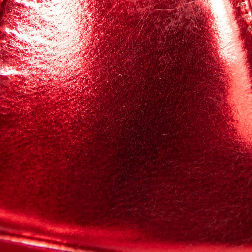 Tom Ford Red Metallic Patent Leather Heels