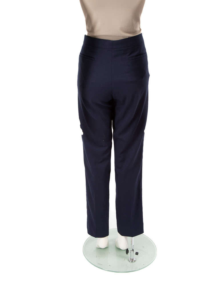 Dior Blue Wool Slim Fit Trousers
