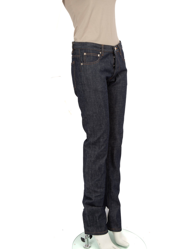 A.P.C. Blue Denim Straight Fit Button Up Jeans