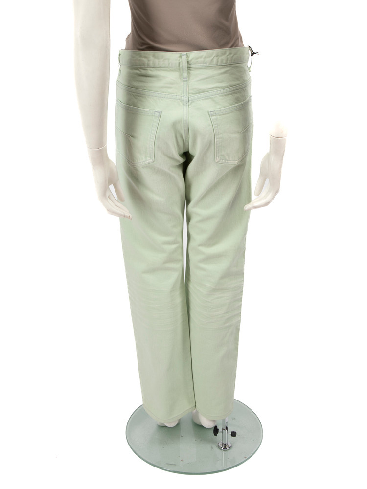 Dior Green Denim Straight-Leg Jeans
