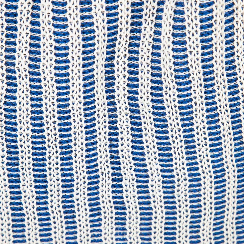La DoubleJ Blue Drawstring Ribbed Knit Skirt