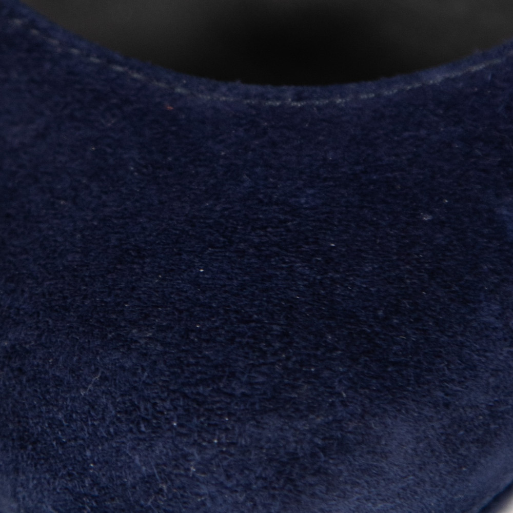 Stuart Weitzman Navy Suede Platform Pumps