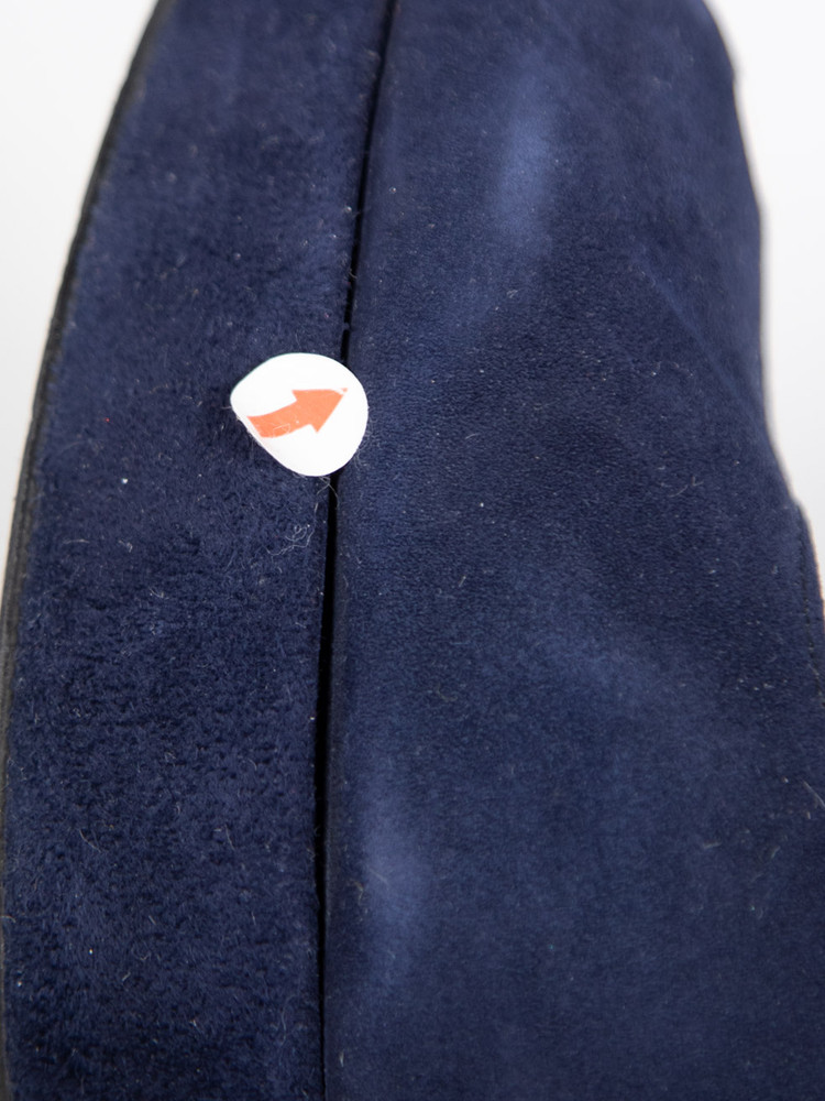 Stuart Weitzman Navy Suede Platform Pumps