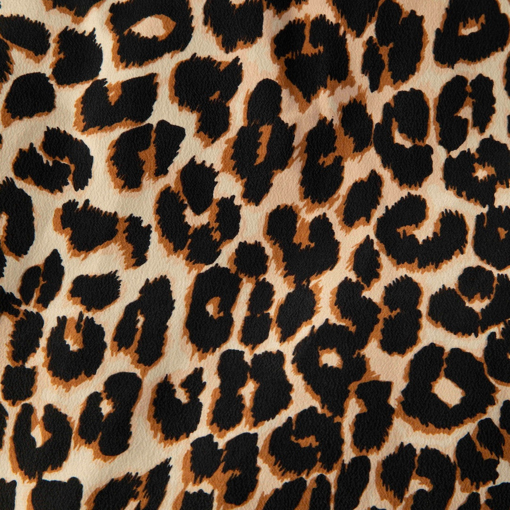 Equipment Brown Silk Leopard Mini Length Dress