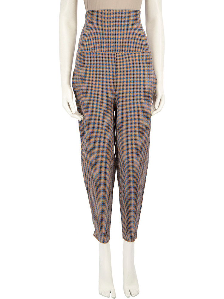 Stella McCartney Chequered High Rise Tapered Trousers