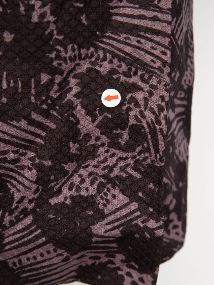 Burberry Purple V Neck Midi Dress