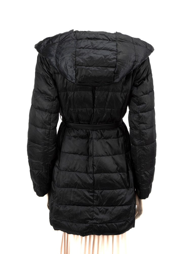 Max Mara Black Collapsible Puffer Coat